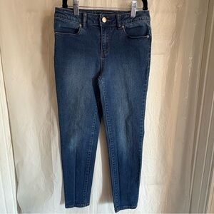 Calvin Klein Jeans Girls Sz 12 Blue Denim Mid Rise Jegging Skinny Blue Casual